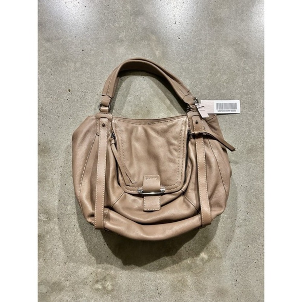 KOOBA Jonnie Shopper‎ Taupe Leather Hobo Shoulder Bag Y2K Style